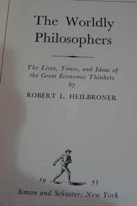 TIMES　(FIRST　Kitap　THE　THE　THE　IDEAS　WORLDLY　PHILOSOPHERS　ECONOMIC　AND　LIVES　GREAT　OF　El　THINKERS　İkinci　PRINTING),　ROBERT　L.　HEİLBRONER　kitantik　#338200500434