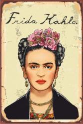 Retro Tablo - Tanınmış İsimler - Frida Kahlo