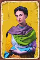 Retro Tablo - Tanınmış İsimler - Frida Kahlo