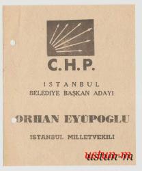 CHP İSTANBUL BELEDİYE GENEL BAŞKAN ADAYI...