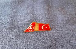 THY - TÜRK HAVA YOLLARI -TÜRK BAYRAKLI ROZET - MADALYA B3498 İNDİRİMLİ FİYAT