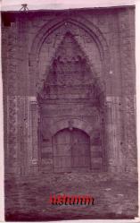 KARAMAN NEFİSE SULTAN DIŞ KAPISI ESKİ FOTOKART...