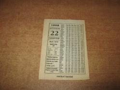 HAKİKAT TAKVİMİ YAPRAĞI 22 AĞUSTOS 1998