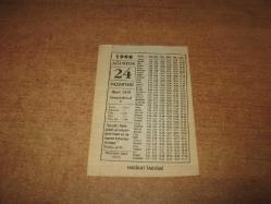 HAKİKAT TAKVİMİ YAPRAĞI 24 AĞUSTOS 1998