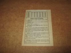 HAKİKAT TAKVİMİ YAPRAĞI 27 AĞUSTOS 1998