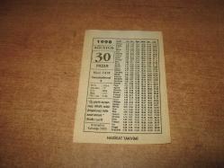 HAKİKAT TAKVİMİ YAPRAĞI 30 AĞUSTOS 1998