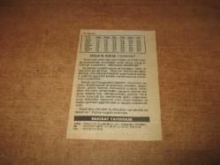 HAKİKAT TAKVİMİ YAPRAĞI 31 AĞUSTOS 1998