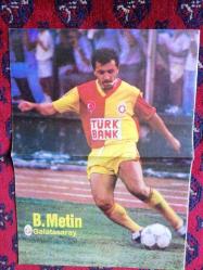 Efemera - 1980-90'LAR FUTBOLCU POSTERİ BÜYÜK METİN - GALATASARAY  28CM X 38CM - kitantik - kitaLog