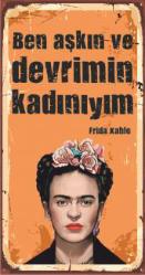Retro Tablo- Tanınmış İsimler - Frida Kahlo..