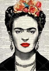 Retro Tablo - Frida Kahlo