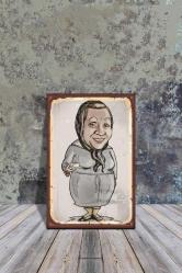 Antika - MDF TABLO - ADİLE NAŞİT - HAFİZE ANA - YEŞİLÇAM İLLÜSTRASYON (Film Afişleri Kanvas Tablo) - kitantik - kitaLog