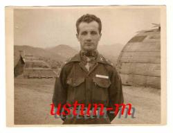 1958 TARİHLİ KORE'DE BİR TÜRK SUBAYI TEMALI FOTOĞRAF...