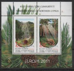 2011 KKTC AVRUPA ORMANLAR EUROPA CEPT ANMA BLOĞU MNH