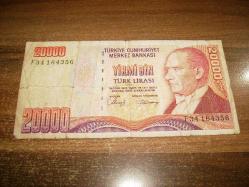 Efemera - 20000 yirmi bin türk lirası f serisi - kitantik - kitaLog