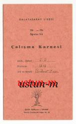 Efemera - GALATASARAY LİSESİ 1961-1962 ÇALIŞMA KARNESİ... - kitantik - kitaLog