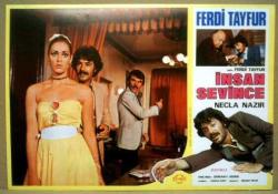Efemera - İNSAN SEVİNCE FİLMİNİN LOBİ KARTI - NO: 4  OYNAYANLAR: FERDİ TAYFUR, NECLA NAZIR - kitantik - kitaLog