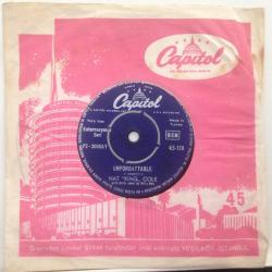 Nat King Cole - Unforgettable / Mona Lisa / çok nadir yerli baskı