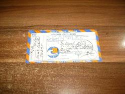 Efemera - ptt acele posta servisi aps adres etiketi alındı 1994 - kitantik - kitaLog