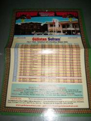 Efemera - 2005 yılı istanbul ili ramazan imsakiyesi gülistan sofrası - kitantik - kitaLog