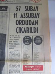 MİLLİYET 12 MART 1972 DEMİREL HUZUR İÇİN ÜÇ MERHALE AŞILMALI MECLİS İDAMLARI OYLARKEN 141 MİLLETVEKİLİ YOKTU