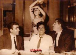 1968 İSTANBUL BEBEK MEHTAP RESTAURANT DANSÖZ FOTOĞRAFI...
