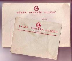 Efemera - HİLAL GENÇLİK KULÜBÜ ZARF VE ANTETLİ KAĞIDI... - kitantik - kitaLog