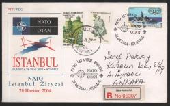 EFM.4426 OD.963 2004 NATO İSTANBUL ZİRVESİ TAAHÜTLÜ POSTADAN GEÇMİŞ VARIŞLI
