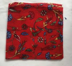 Yazma Bandana - Otantik Flar (Sınırlı sayıda defile için özel üretilmiş kumaştır. Yıkanmış, Elde kenarları dikilmiş, ütülenmiş)