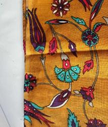Yazma Bandana - Otantik Fular (Sınırlı sayıda defile için özel üretilmiş kumaştır. Yıkanmış, Elde kenarları dikilmiş, ütülenmiş)
