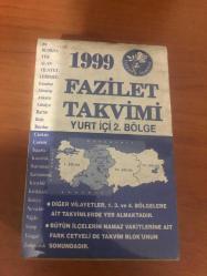 Efemera - 1999 yılı 365 yaprak Fazilet tam takvim - kitantik - kitaLog