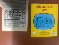 27 Ağustos 1997 orijinal Türkiye gazetesi takvim yaprağı (Cin Ali kitabı hediyeli)