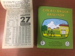 27 Ağustos 1987 orijinal Fazilet takvim yaprağı (Cin Ali kitabı hediyeli:)