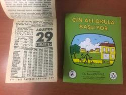 29 Ağustos 1987 orijinal Fazilet takvim yaprağı (Cin Ali kitabı hediyeli:)