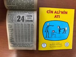 24 Ekim 1990 orijinal Fazilet takvim yaprağı (Cin Ali kitabı hediyeli :)