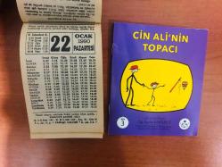 22 Ocak 1990 orijinal Fazilet takvim yaprağı (Cin Ali kitabı hediyeli :)