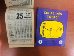 25 Ocak 1990 orijinal Fazilet takvim yaprağı (Cin Ali kitabı hediyeli :)