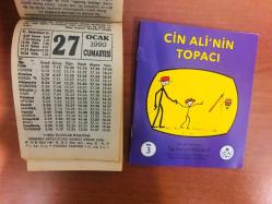 27 Ocak 1990 orijinal Fazilet takvim yaprağı (Cin Ali kitabı hediyeli :)