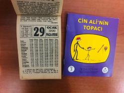 29 Ocak 1990 orijinal Fazilet takvim yaprağı (Cin Ali kitabı hediyeli :)