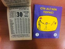 30 Ocak 1990 orijinal Fazilet takvim yaprağı (Cin Ali kitabı hediyeli :)