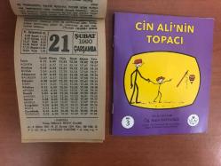 21 Şubat 1990 orijinal Fazilet takvim yaprağı (Cin Ali kitabı hediyeli :)