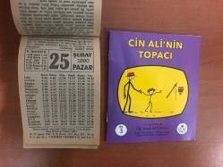 25 Şubat 1990 orijinal Fazilet takvim yaprağı (Cin Ali kitabı hediyeli :)