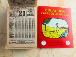 21 Mart 1990 orijinal Fazilet takvim yaprağı (Cin Ali kitabı hediyeli :)