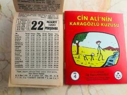 22 Mart 1990 orijinal Fazilet takvim yaprağı (Cin Ali kitabı hediyeli :)