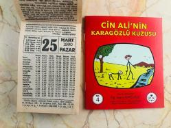 25 Mart 1990 orijinal Fazilet takvim yaprağı (Cin Ali kitabı hediyeli :)