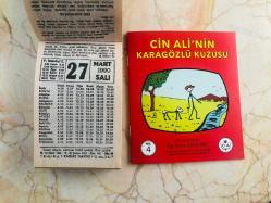 27 Mart 1990 orijinal Fazilet takvim yaprağı (Cin Ali kitabı hediyeli :)