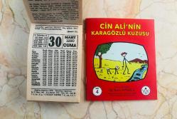 30 Mart 1990 orijinal Fazilet takvim yaprağı (Cin Ali kitabı hediyeli :)