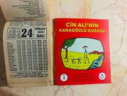 24 Nisan 1990 orijinal Fazilet takvim yaprağı (Cin Ali kitabı hediyeli :)