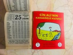 25 Nisan 1990 orijinal Fazilet takvim yaprağı (Cin Ali kitabı hediyeli :)