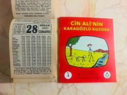 28 Nisan 1990 orijinal Fazilet takvim yaprağı (Cin Ali kitabı hediyeli :)