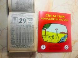 29 Mayıs 1990 orijinal Fazilet takvim yaprağı (Cin Ali kitabı hediyeli :)